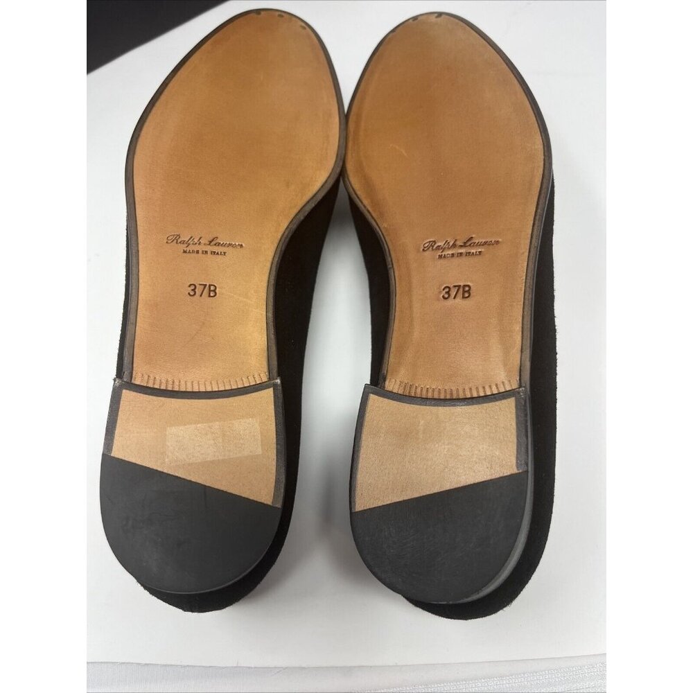 Polo Ralph Lauren Purple Label Black White Tassel Loafer Dress Shoes 37 B 6 1/2 - Picture 8 of 15